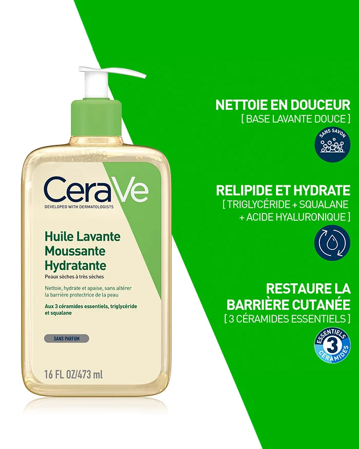 CeraVe Huile Lavante Moussante Hydratante – Image 2
